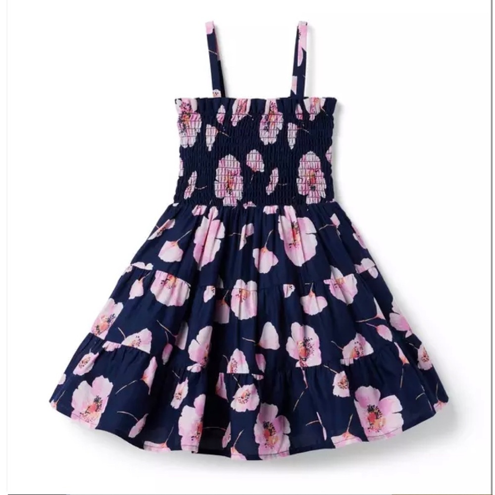 NWT - Janie and Jack Hannah Floral Smocked Sundress - Size 5